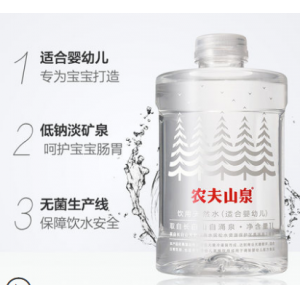 农夫山泉饮用天然水（适合婴幼儿）1L*8/箱母婴水宝宝水婴儿水